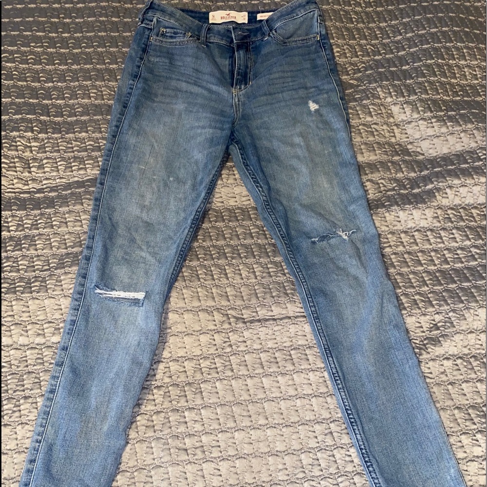 light blue high waisted jeans